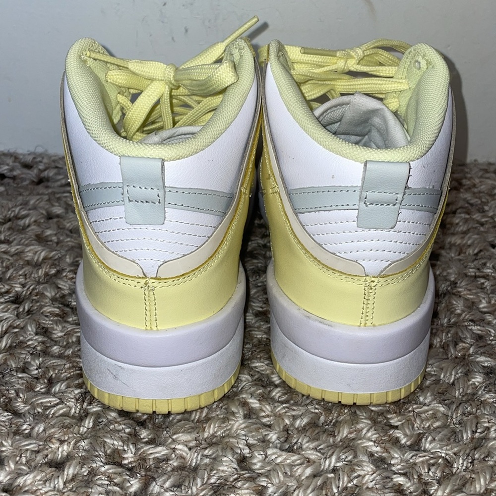 Nike Dunk High up rebel yellow sneakers shoes - Picture 4 of 11